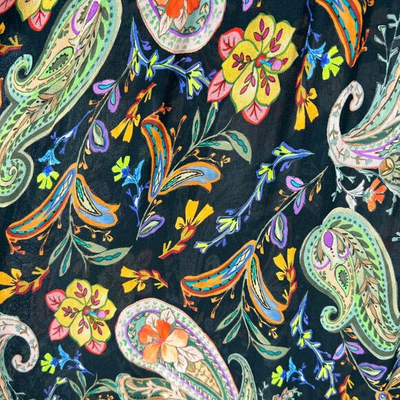 Johnny Was Jade Bryce Black Multi Paisley Maxi Dress - Picture 6 of 9